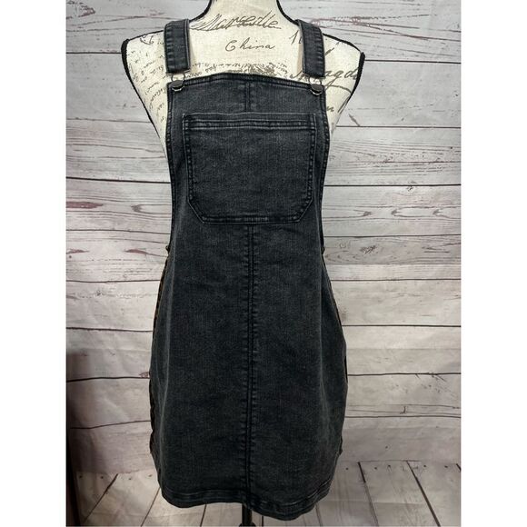 Tinseltown small black Jean jumper with animal print stripes‎ on side-2468 - Picture 1 of 4
